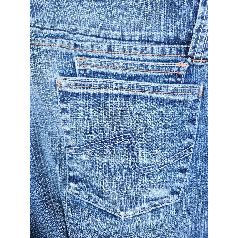 R.V.T. Jeans Jrs. Sz 13 Blue Denim Bootcut Faux Zip Pockets Mid-Rise Y2K VTG - Picture 5 of 6